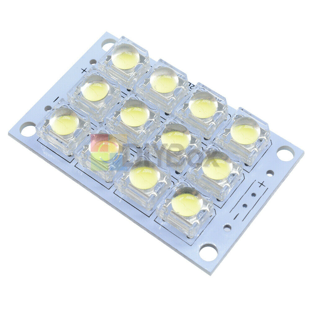 DC 3V-5V 5mm 12-LED Super Bright White Piranha LED board Night LED Lights Lamp