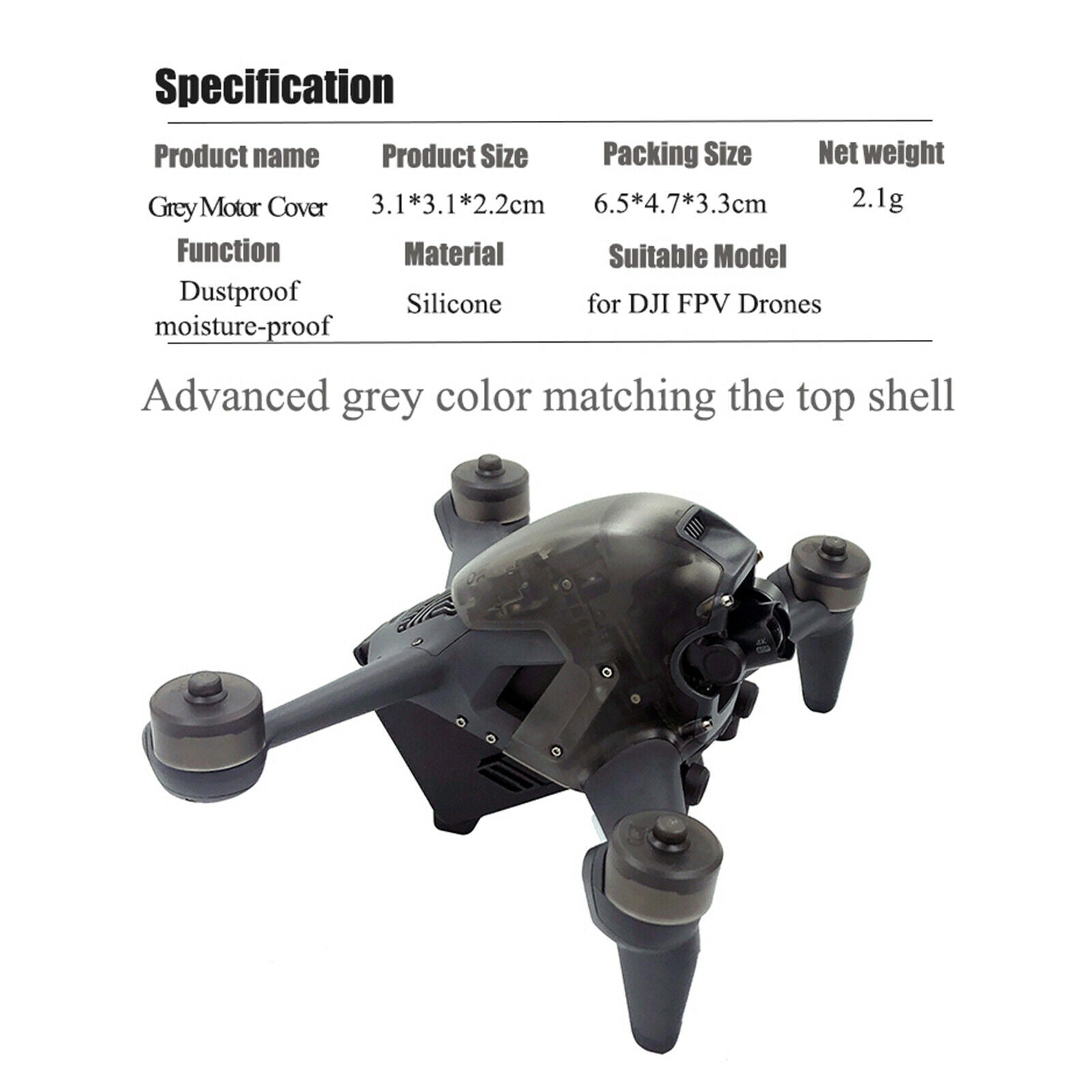 4pcs Motor   Cover for DJI FPV Combo Drone Dustproof Motor Protector