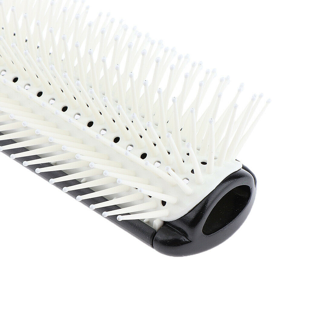 9 Row Vented Hairbrush Detangling Hair Styling Brush for Wet Dry Long Hair Black