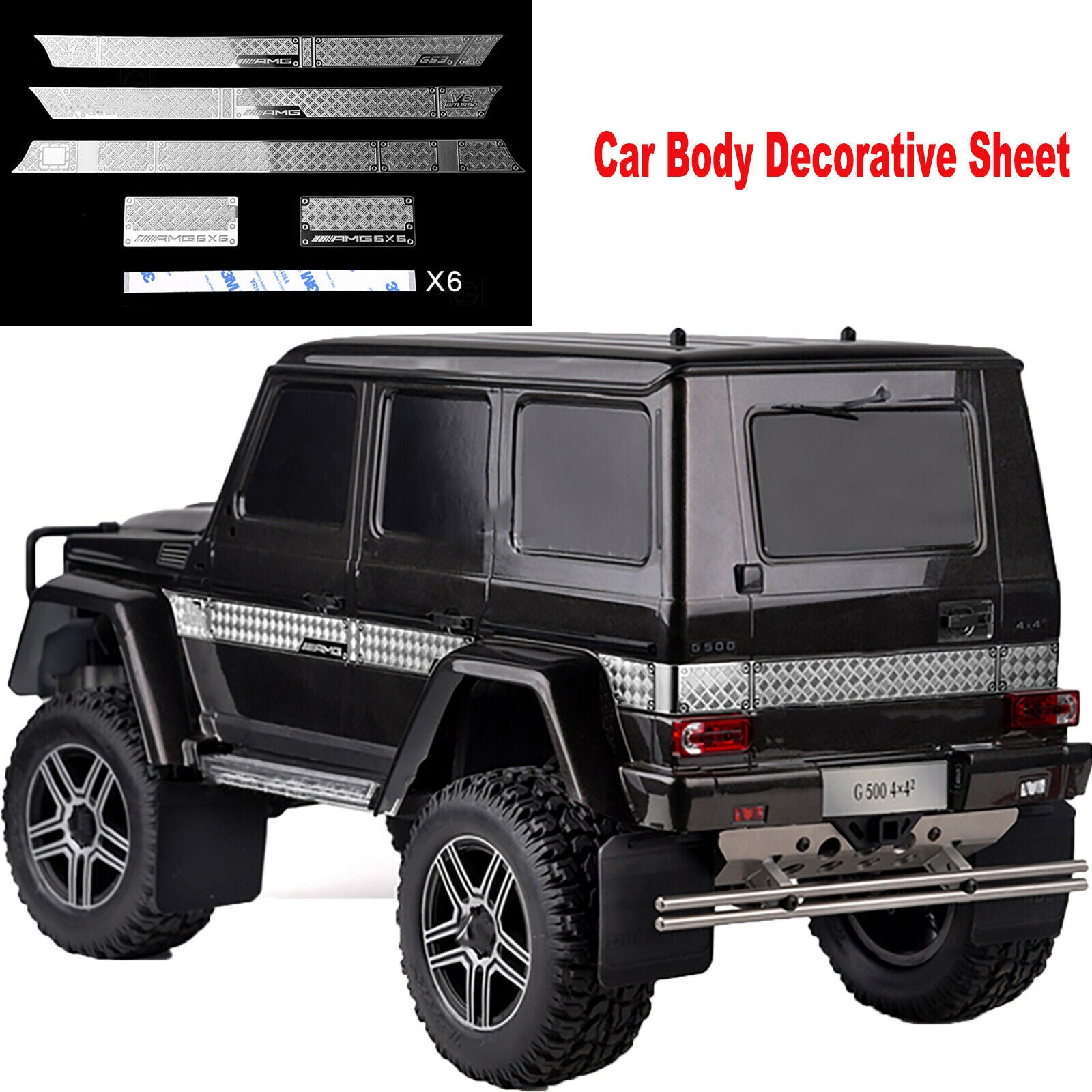 For TRX6 G63 Car Parts Stainless Steel Car Body Decorative Sheet Anti-skid Plate