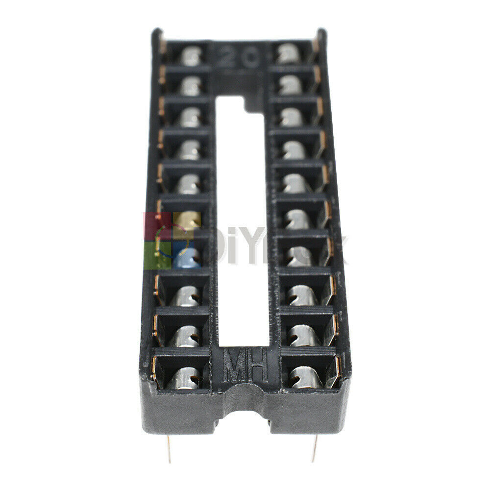 100X 20-Pins IC Sockets Adaptor Solder Dual Wipe Contact Type DIP-28 IC Socket