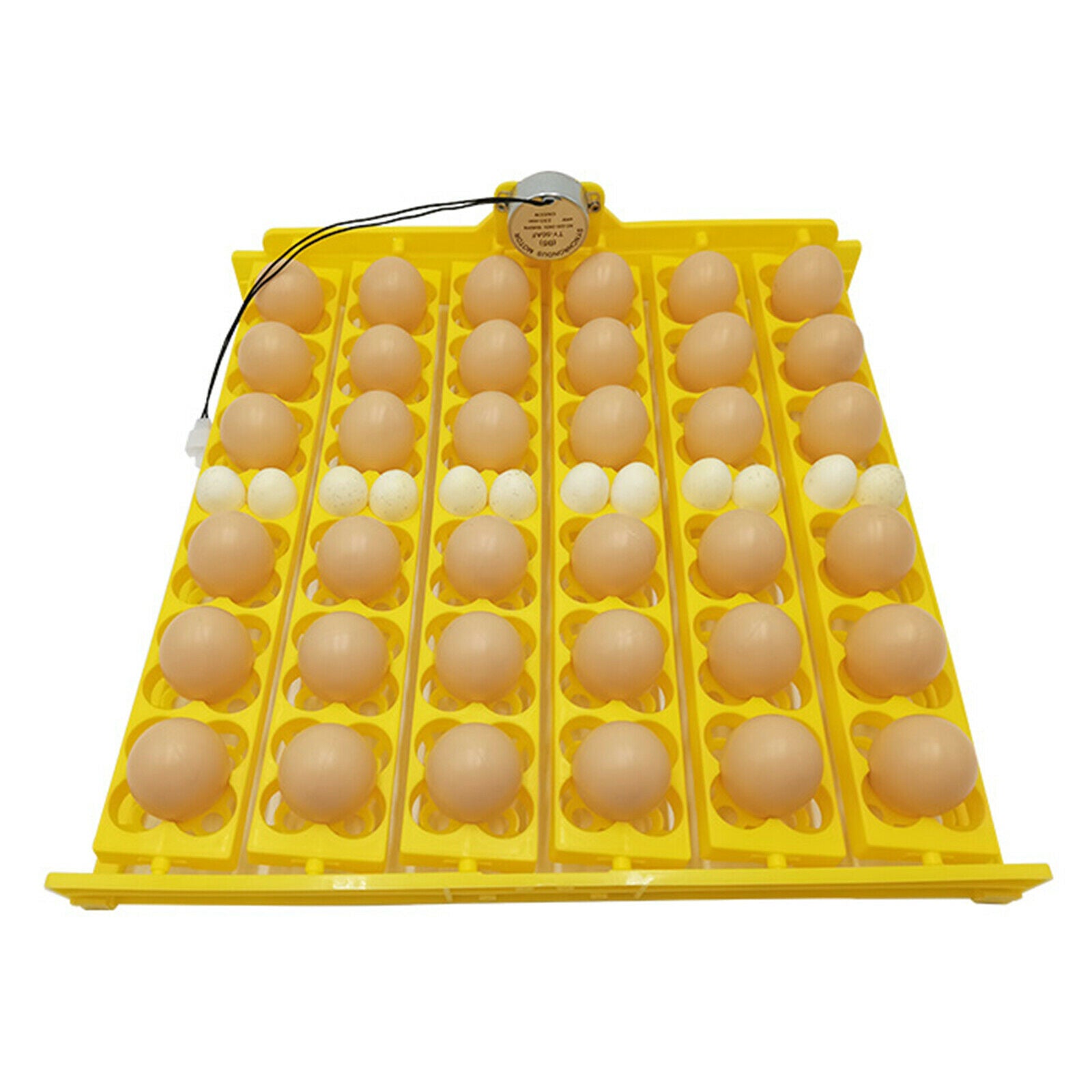 Yellow Eggs Incubator Turning Tray with Motor for Chicken Goose Birds 12V