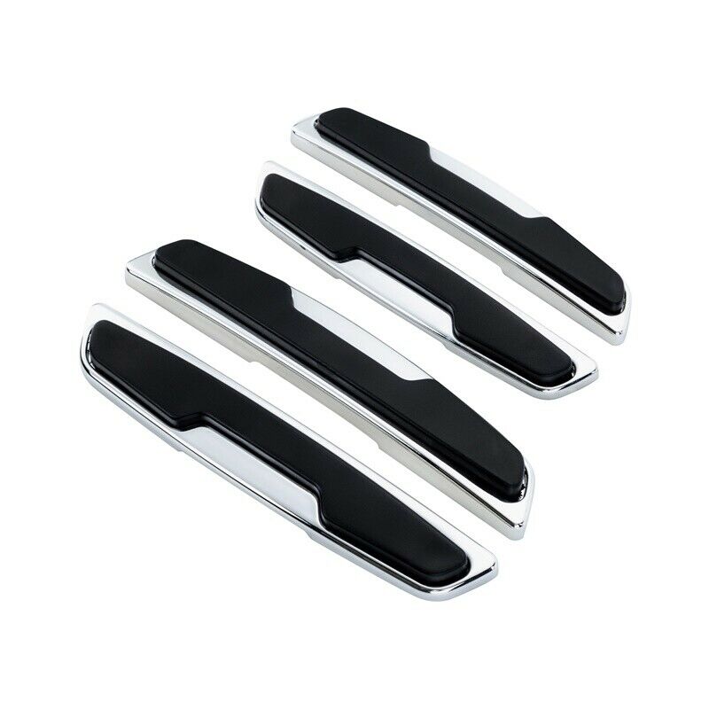 4 Pcs Car Door Edge Guards Anti-rub Trim Molding Strip Scratch Protector Black