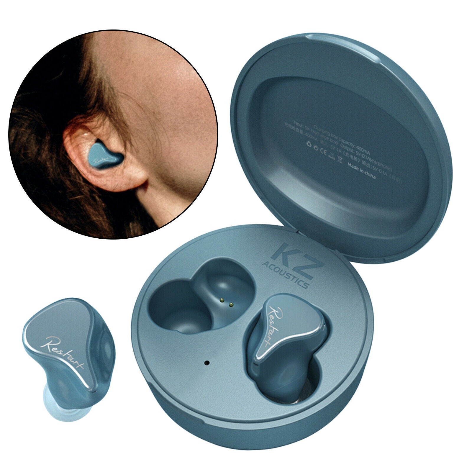 Sports Bluetooth 5.2 TWS Earbuds Headphone Headsets Earphones 9D Stereo