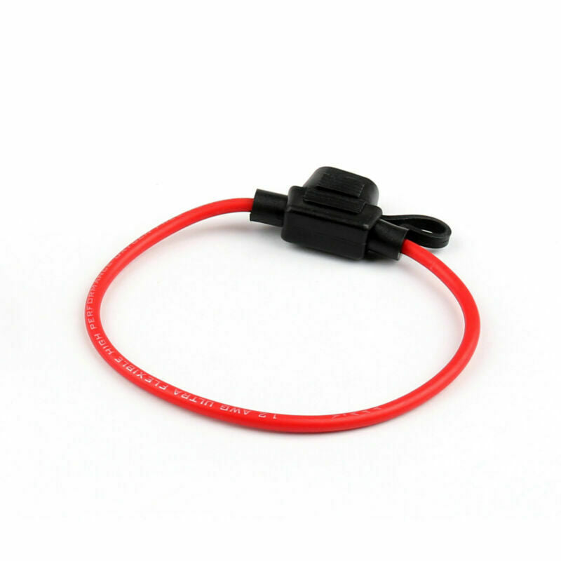 8Pcs Medium Blade Fuse Holder ATC ATO Waterproof 16AWG In-Line Wire For Car BS5