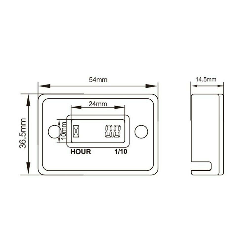 2 Punch 4 Punch Lcd Induction Timer Timer Motorcycle Motorboat Atv Timer