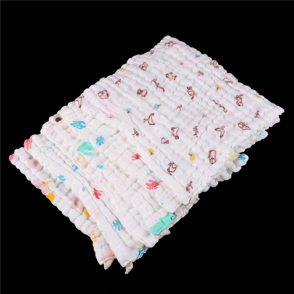 Soft Cotton Baby Infant Newborn Bath Towel Washcloth Feeding Wipe ClothE-.l8
