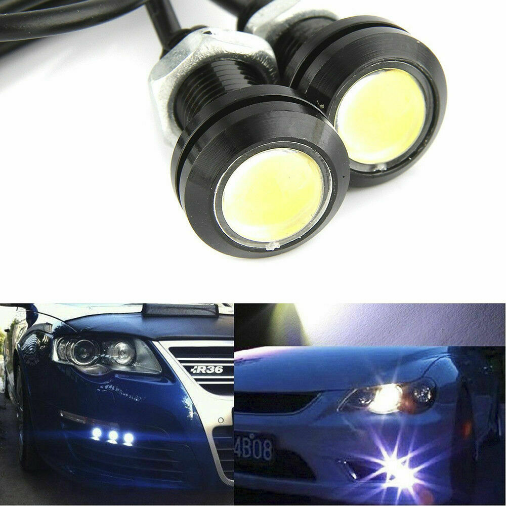 2pc DC 12V 15W Eagle Eye LED White Daytime Running DRL Backup Light Car Lamp Set