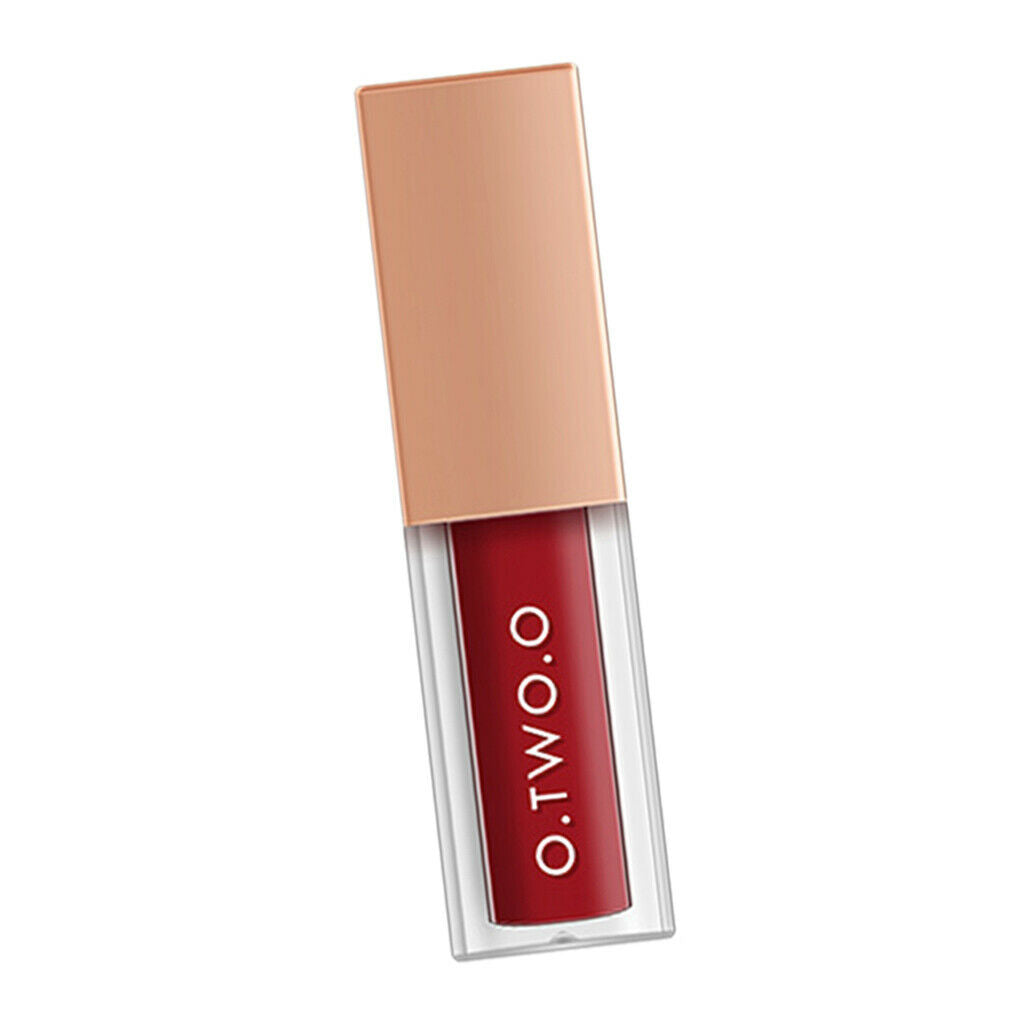Matte Liquid Lipstick Light Creamy Long Lasting Lip Gloss Tint Rose Red