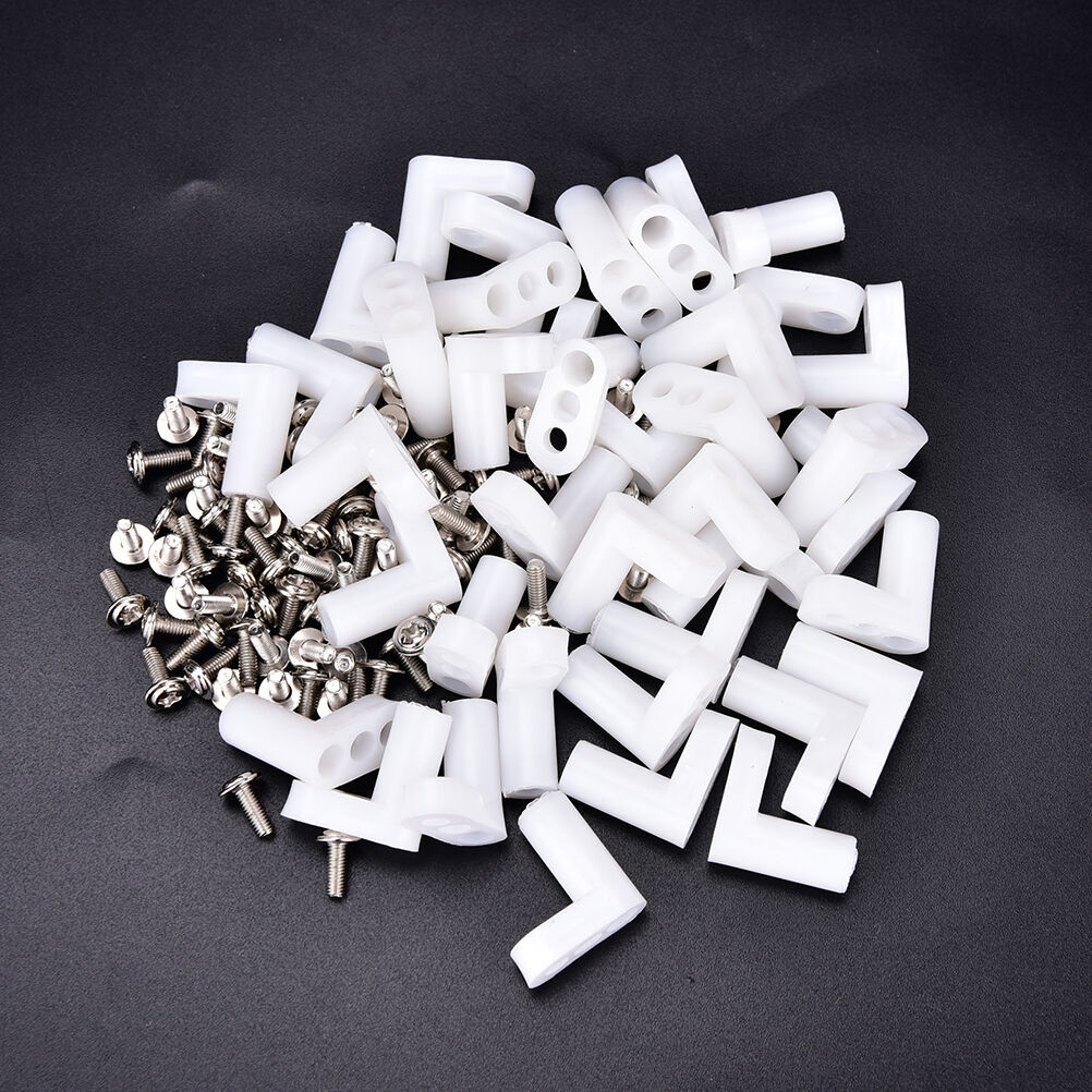 40pcs fixed plastic PCB mounting feet 20mm L type feet with Screws   EaF SJ