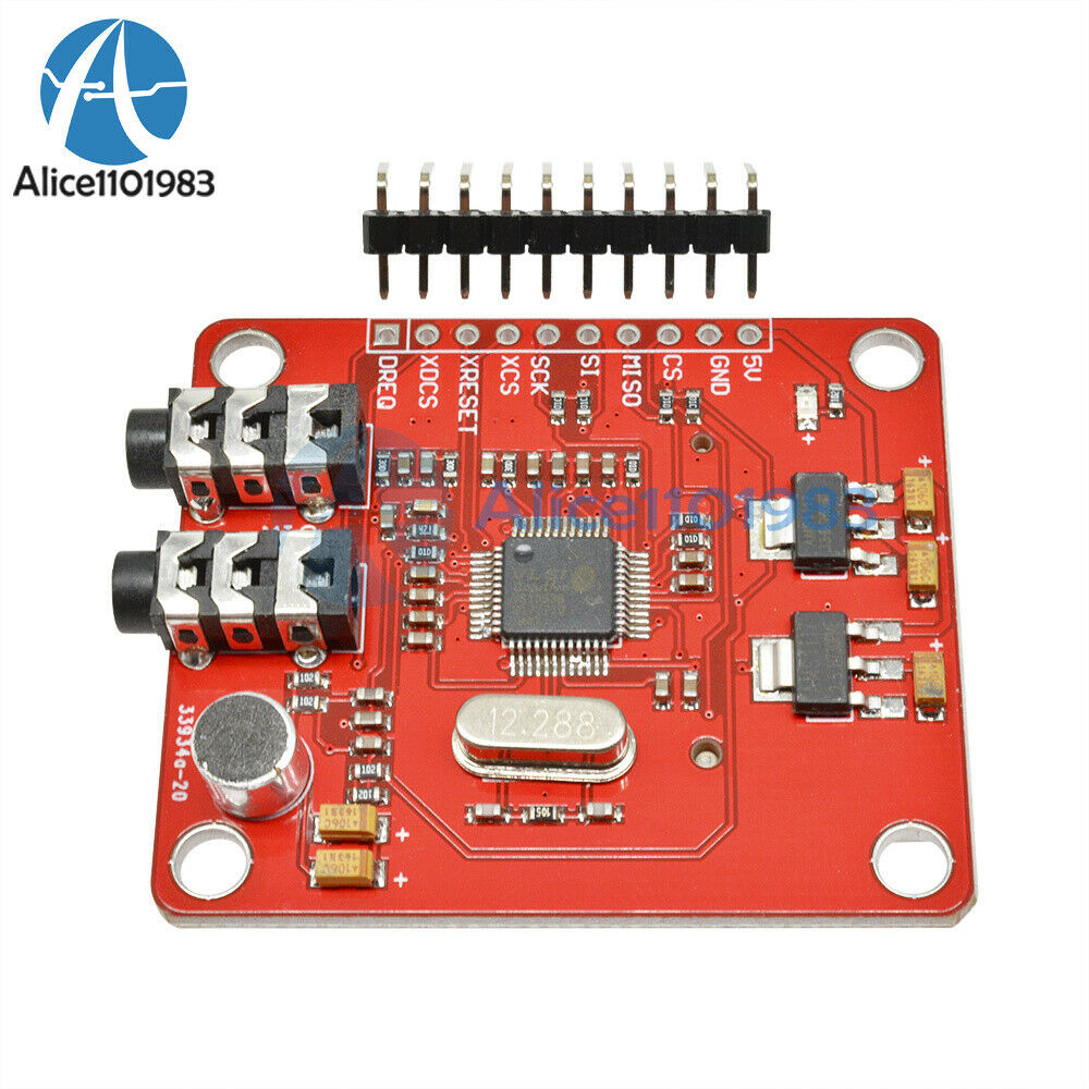 2PCS VS1053 MP3 Module w/ Card Slot VS1053B Ogg Real-time Recording For Arduino