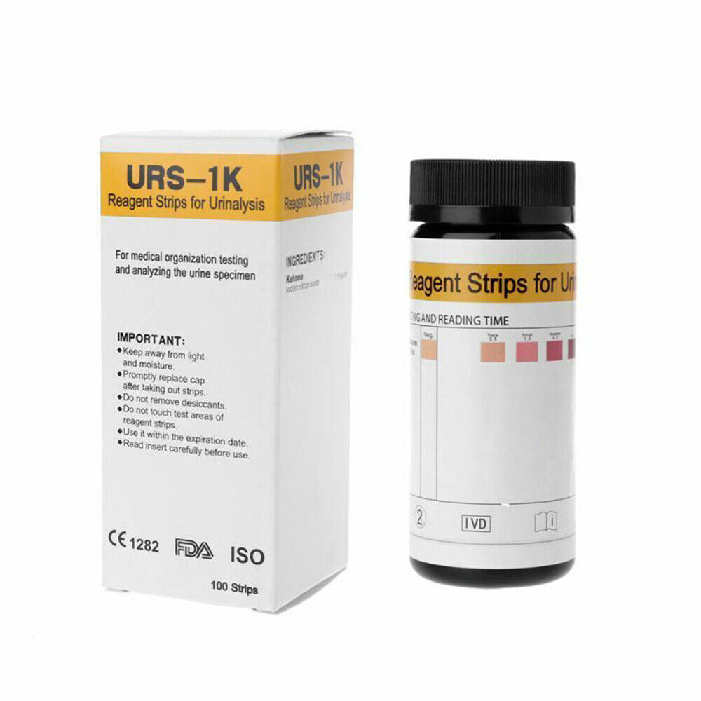 100Pc Test Paper Keto Strips Urine Analysis Ketostix Ketosis Ketone Diet Sticks!