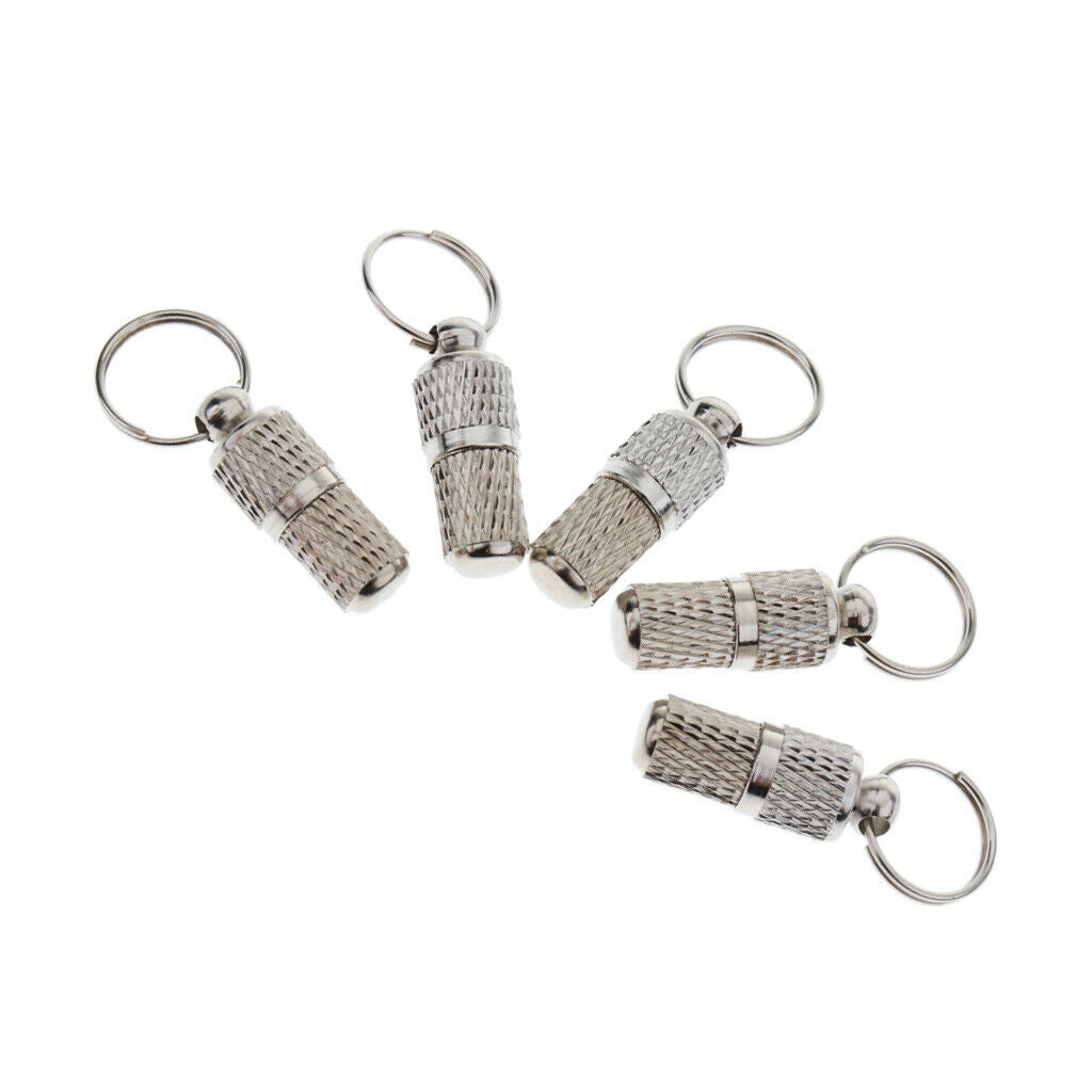 Pack of 10Pcs, Pet Anti-Lost Address ID Tag Barrel Metal Waterproof Name Label