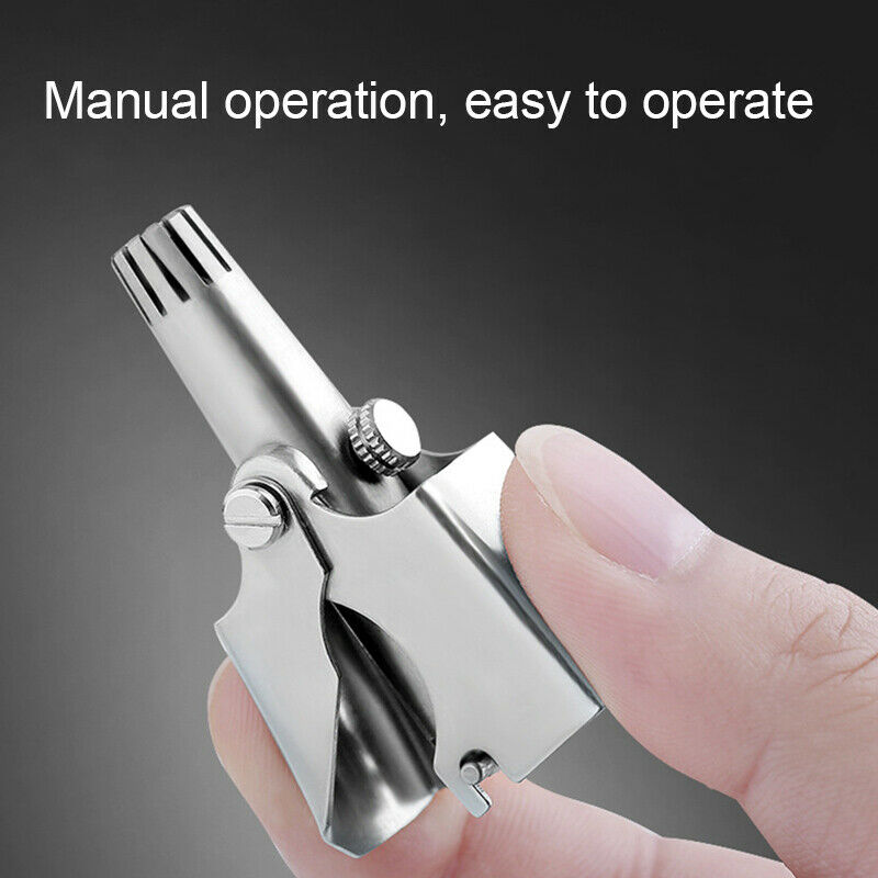 Nose Trimmer for Men Stainless Steel Manual Washable Nose Trimmer for NoWF