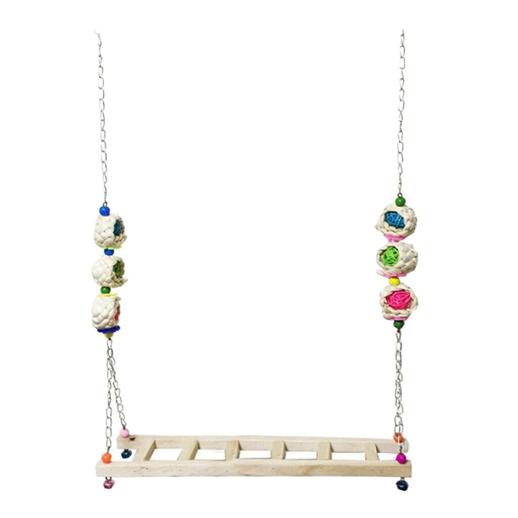 Chicken Ladder Wooden Perch Chicken Hens Large Birds Canary Ladder-B