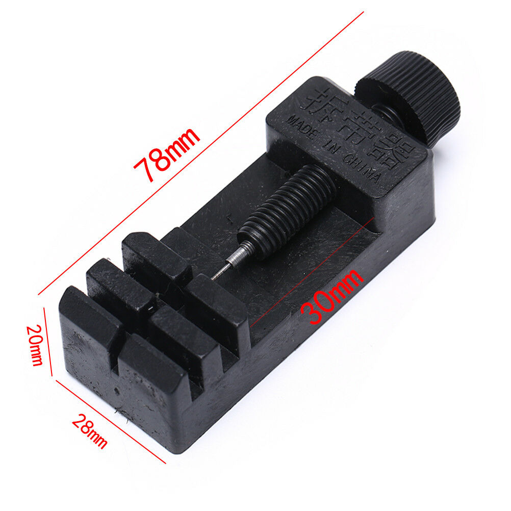 Watch Band Strap Bracelet Link Pin Remover Adjustable Repair Tool Kit blac.l8