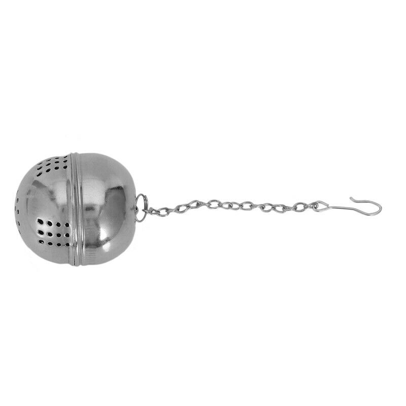 Stainless Steel Egg Shaped Tea Kettles Infuser Strainer Locking Spices Ball P3K2