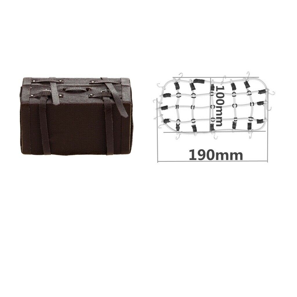 RC 1/10 Luggage Carrier Net With Luggage Box for RC4WD D90 RC Rock Crawler