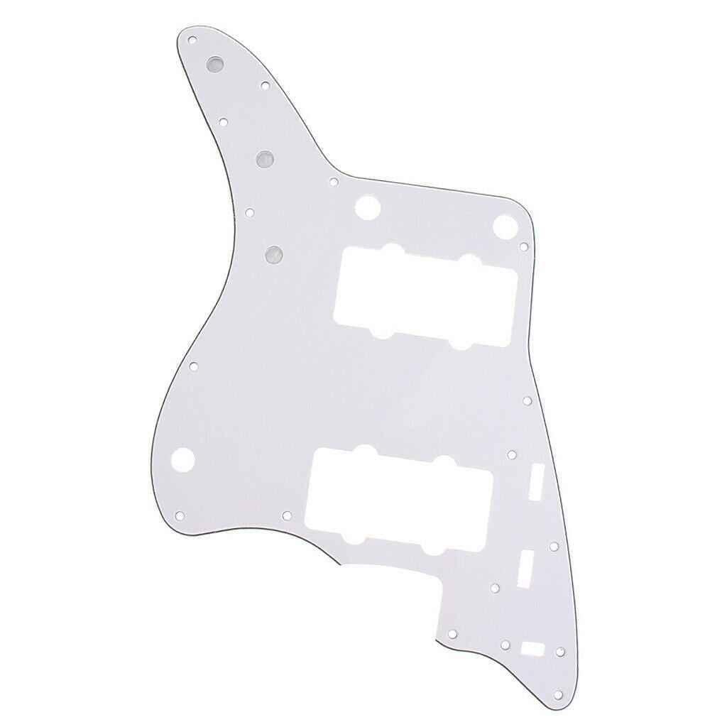 Electric Guitar Pickguard Scratch Plate for Guitar Replacement Parts White