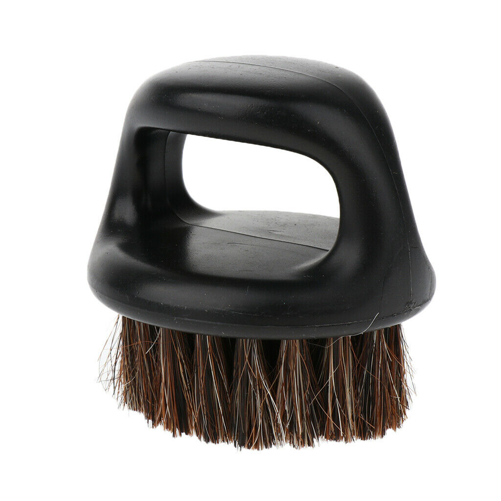 Portable Men's Beard Shaving Brush with Handle Round Mustache Modeling Tool