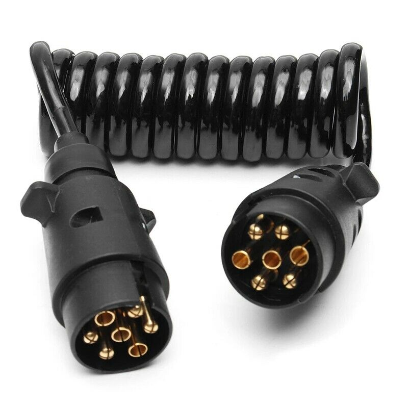 2M 200cm 7 Pin Car Towing Trailer Light Board Extension Cable Lead Truck Plug H5