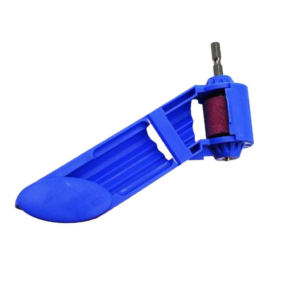 Portable Corundum Grinding Wheel Drill Bit Sharpener Polish Tools Blue