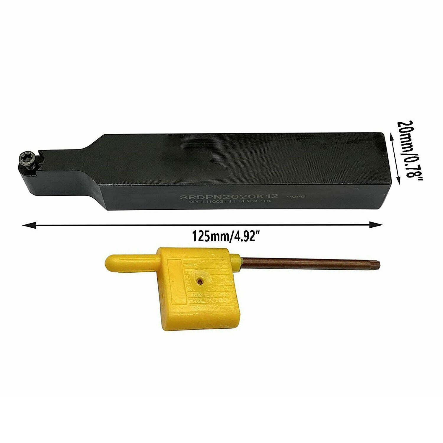 45° SRDPN 2020K12 Lathe External Turning Tool Holder For RPMT12 milling inserts