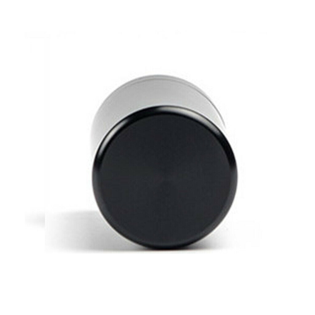 Protable Aluminium Alloy Tea Tin Coffee Canister Jewelry Round Box Black