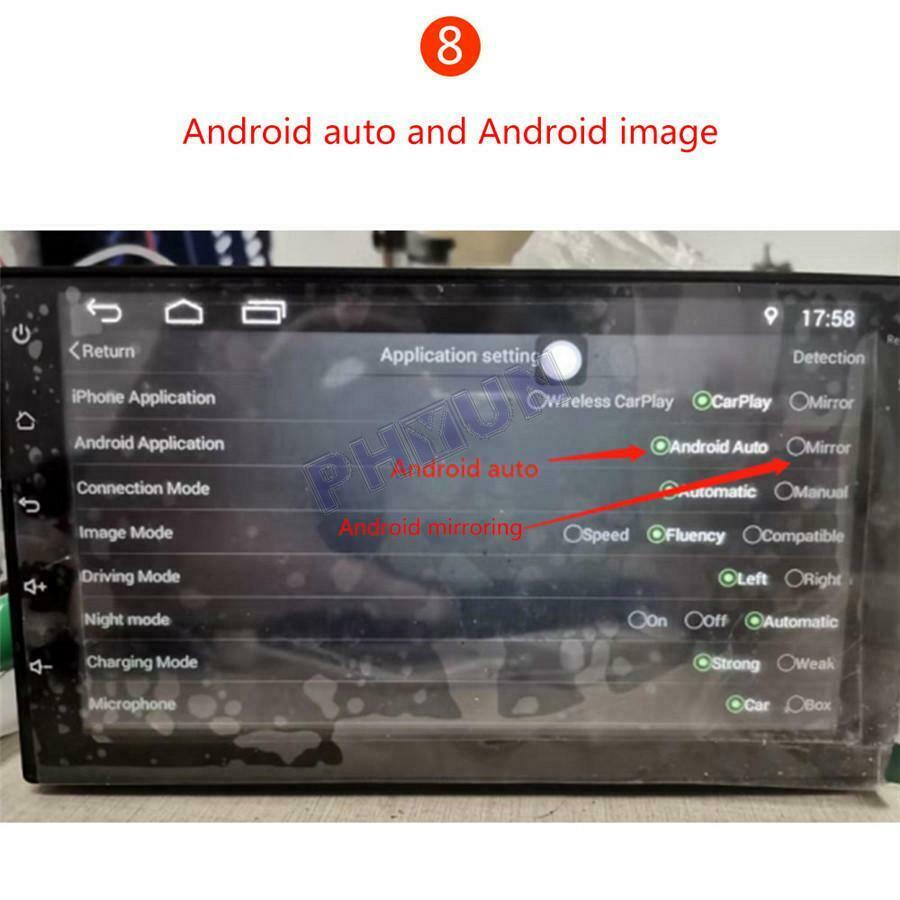 For Android Car Head Unit Carplay Android Auto Bluetooth Wireless USB Dongle 1x