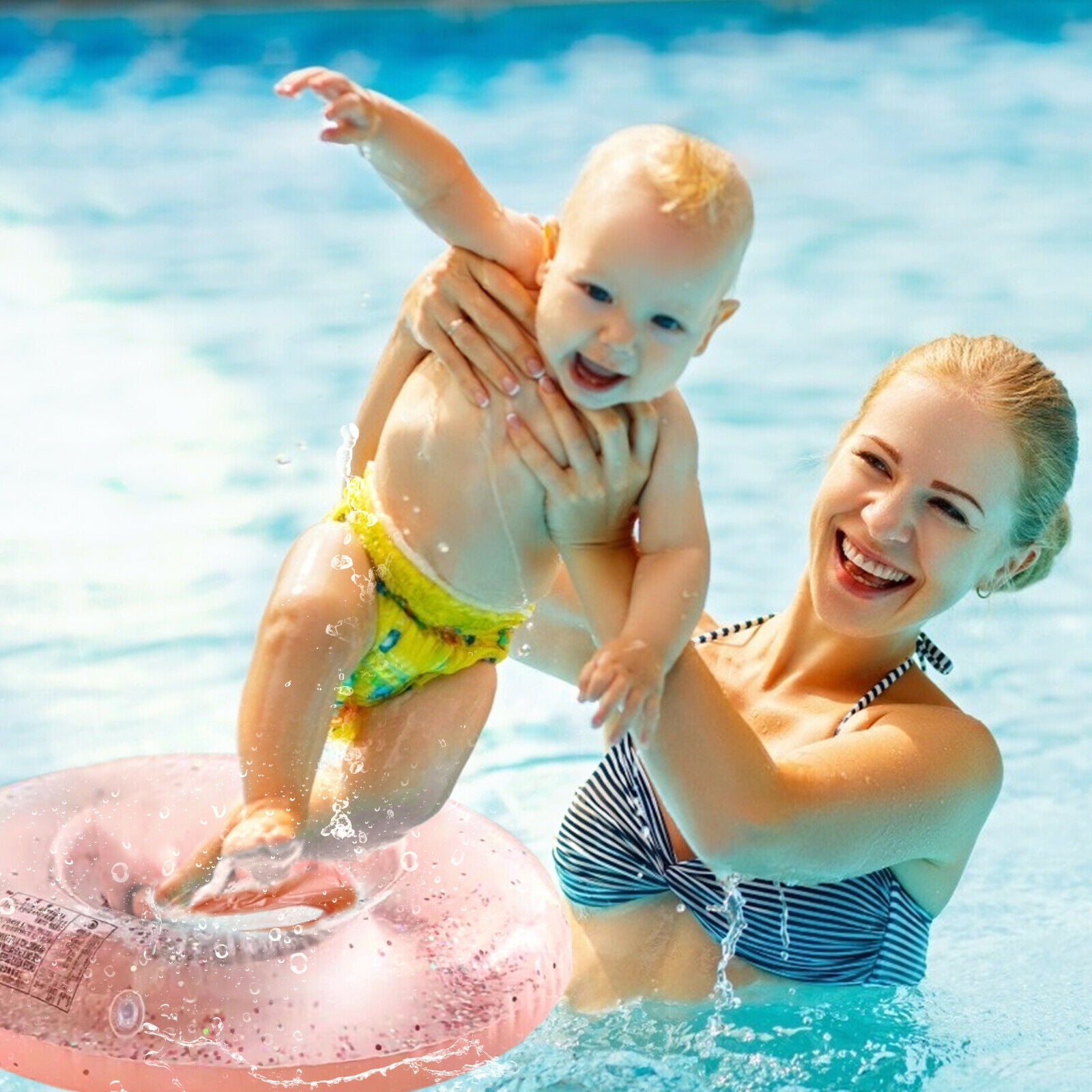 Swim Training Float Baby Seat Summer Outdoor Water Bath Toys Pool Floating Ring