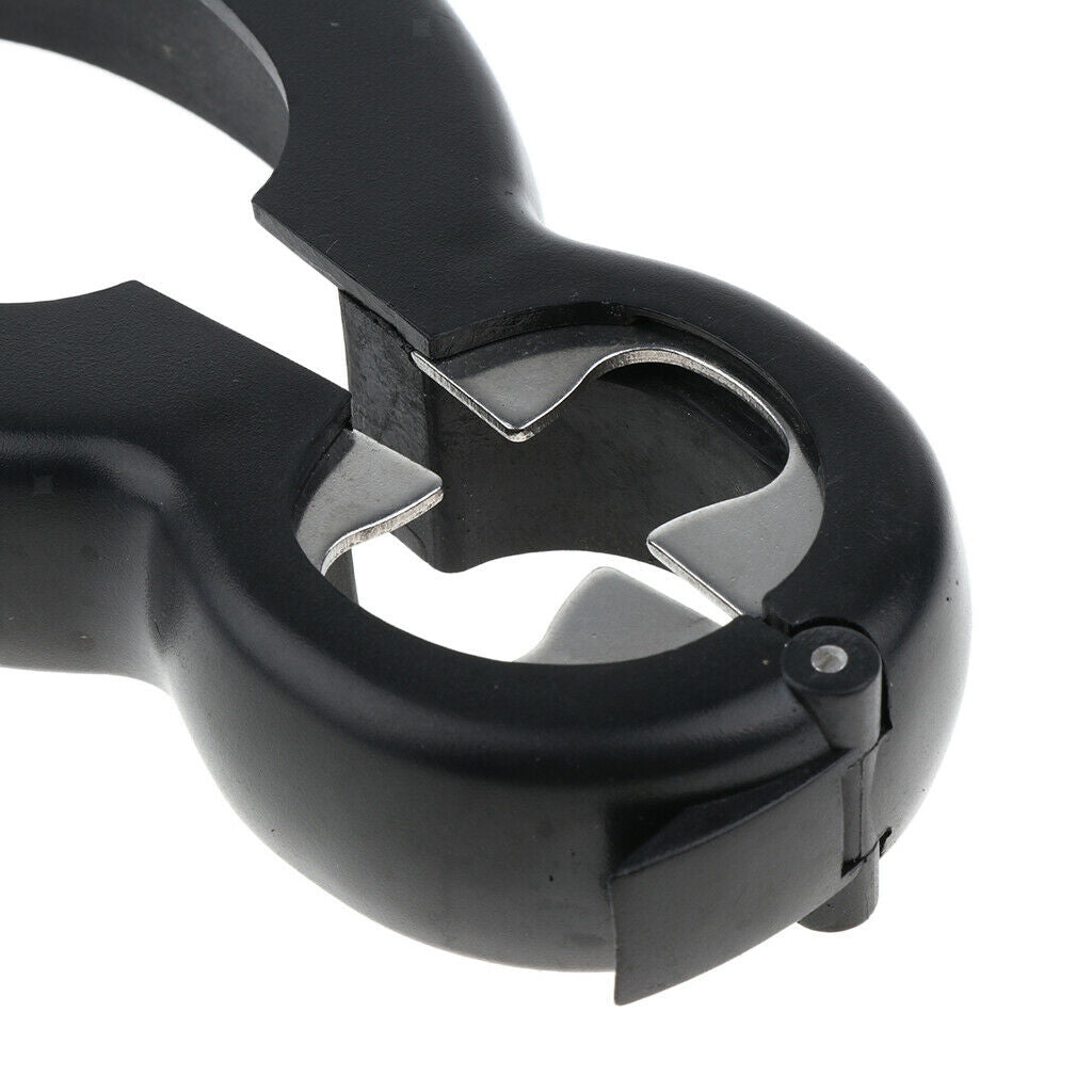 6 in 1 Multi Jar Bottle Opener Can Grip Twist Hand Manual Kitchen Tool Black 2