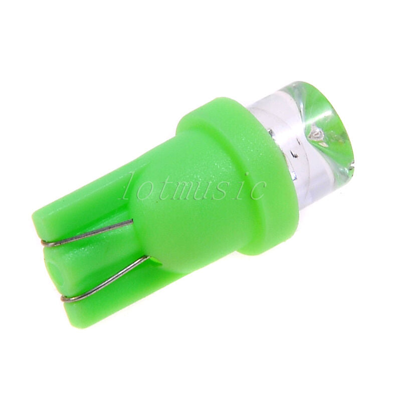2PCS*Ultra Green and Blue T10 LED Bulb For Car Gauge Cluster Lights
