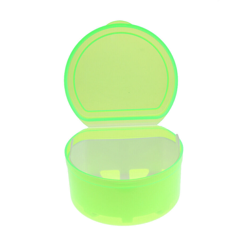 Orthodontic Denture Teeth Box Container Dental Holder Storage Case Green