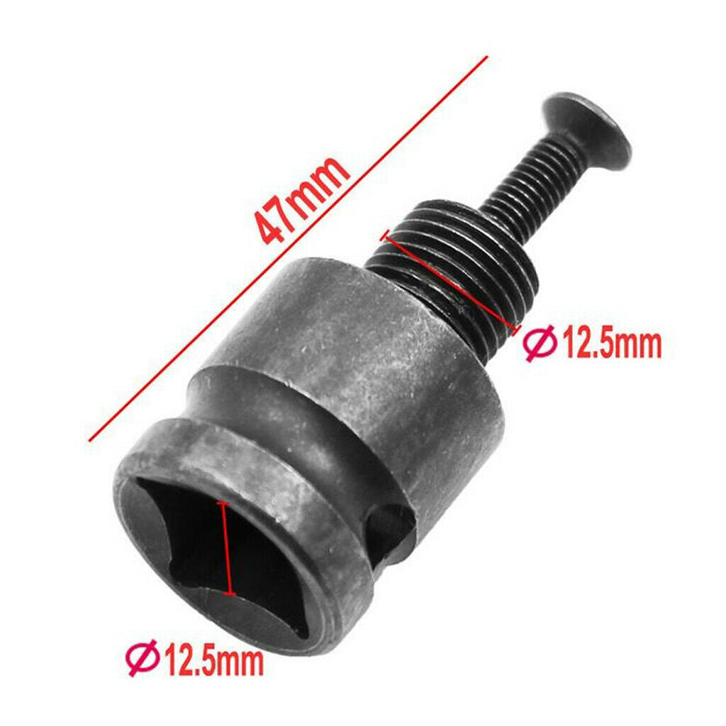 2pcs 1/2 Drill Chuck Adaptor Tools for Impact Wrench Conversion with Screw