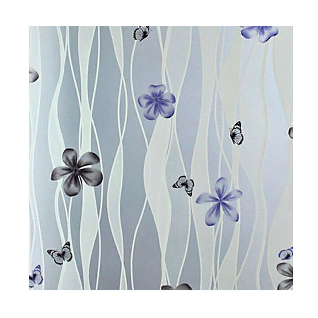Privacy Frosted Window Film Self-adhesive Stained Glass Window Decor Petal
