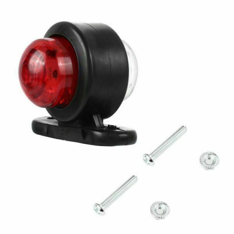 10x 2LED Side Marker Lights Outline Lamp Truck Trailer-Red White Light 12V-24V