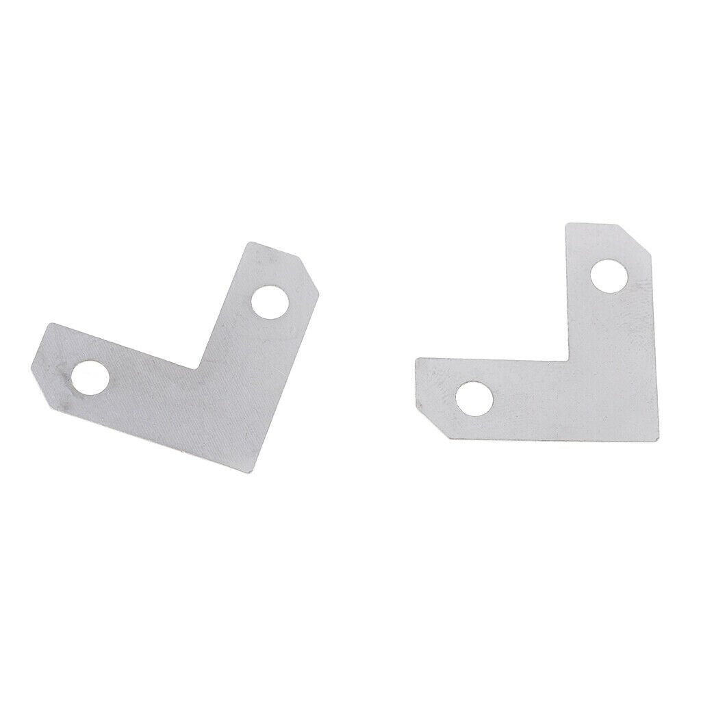 100x Plate Corner Brace Flat L Shape Repair Bracket Photo Frame Corner