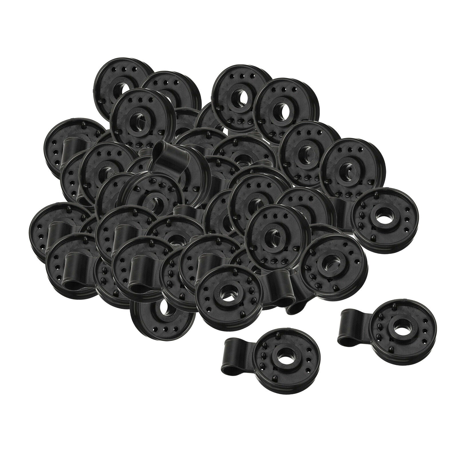 50x Tent Tarp Clips Set Outdoor Tarpaulin Clamps Plastic Snap Grip Tightener