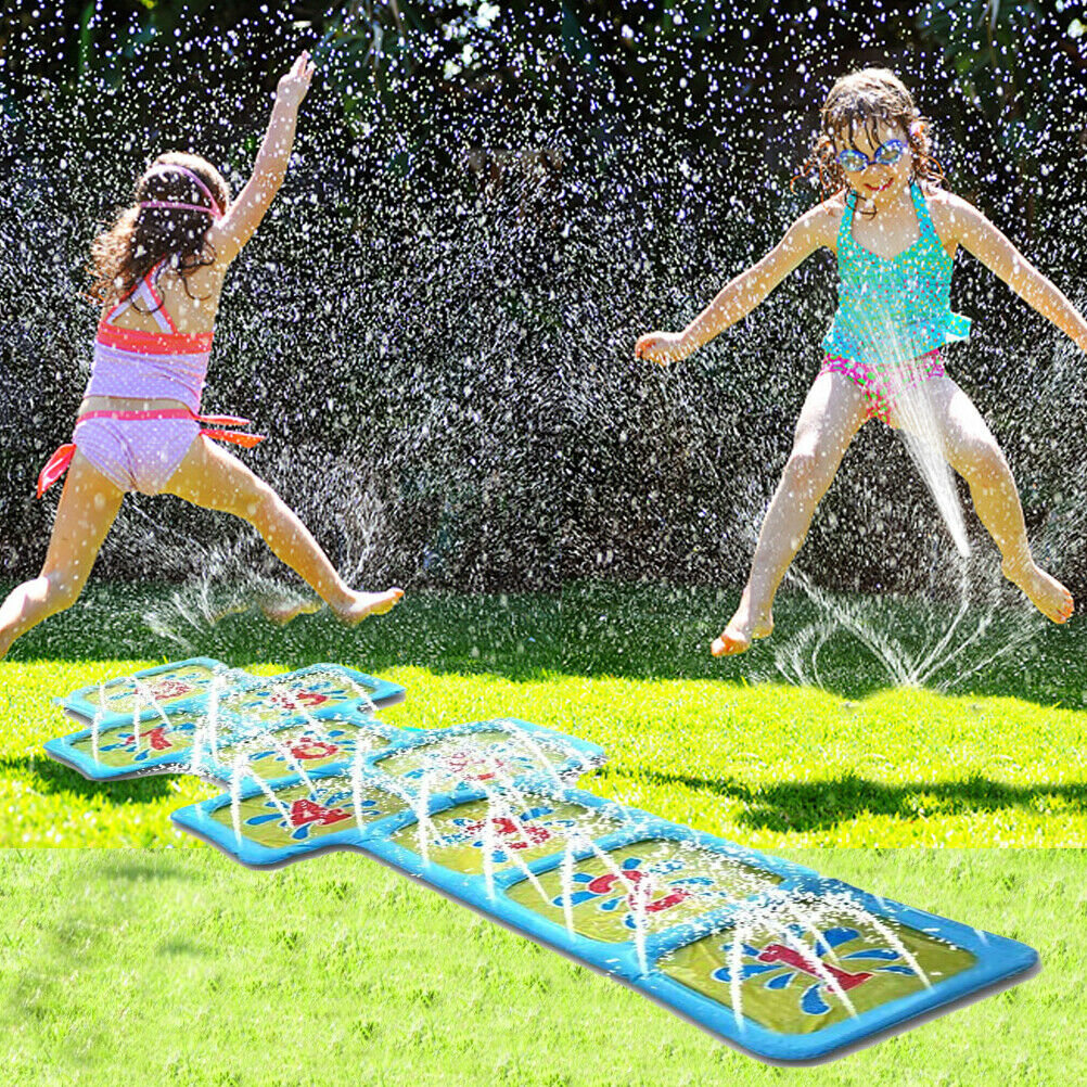 Outdoor Numbers Games For Kids Sprinkler Pad Cartoon Sprinkle Splash Play Mat