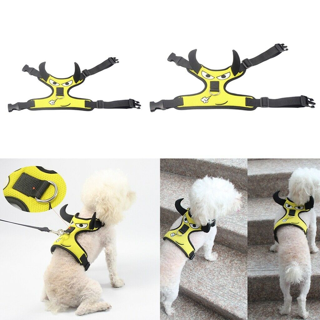 Nylon Small Pet Dog Harness Vest For Pet Walking Outdoor Outfits  XS
