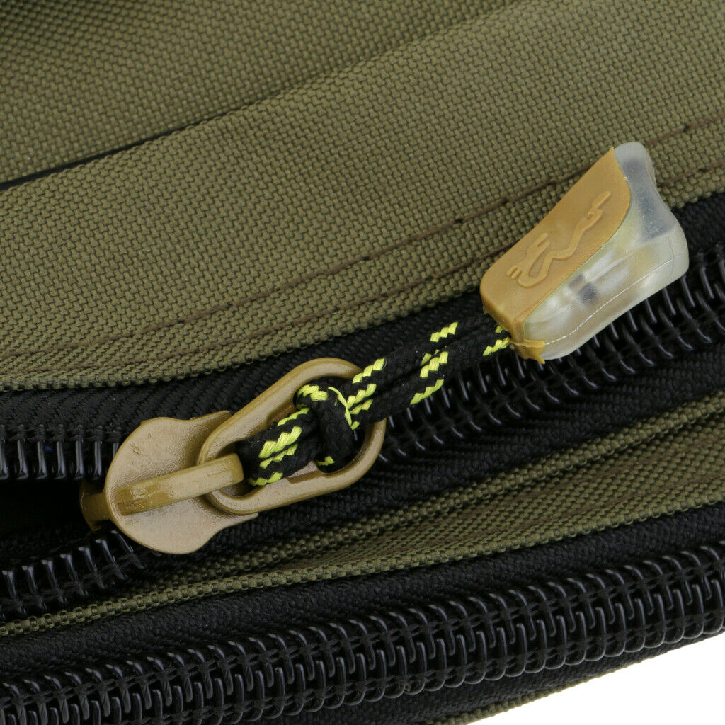 3 Layer Fishing Rod Carrier Reel Case Bag Tools Organizer Traveling Holder L