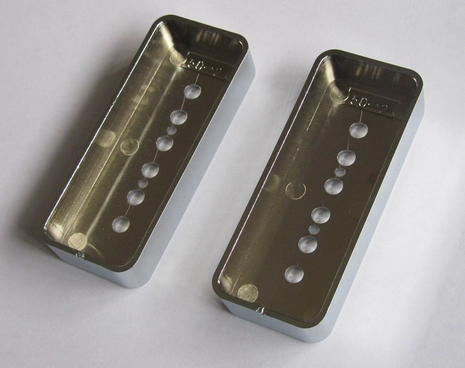 Plastic 50mm Chrome P90 Guitar Pickup Covers Soapbar Pickup Cover fits Les Paul