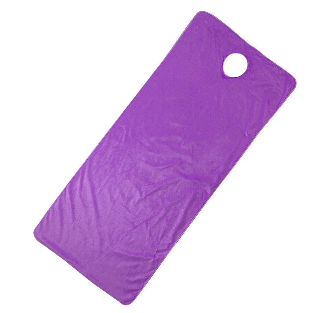 Thick Short Plush Beauty Sheets Cosmetic Salon Sheets with Holes,190x80cm