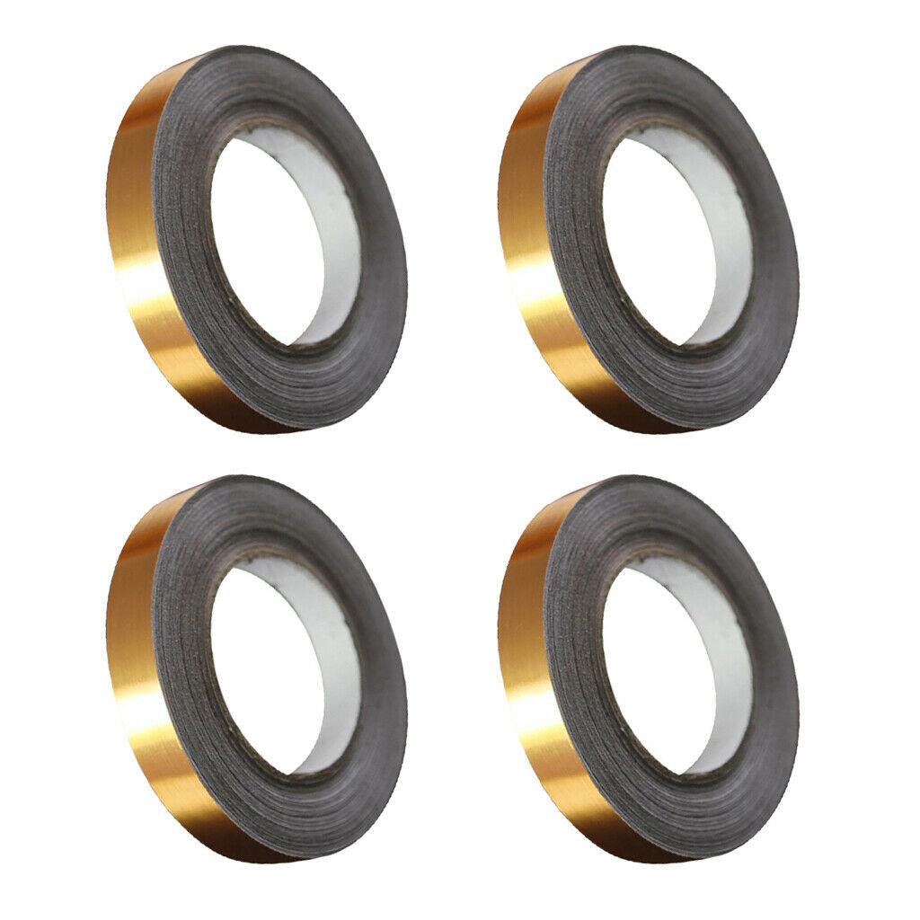 Set Of 4 Lines Sealing Tapes Waterproof Shiny Tapes Strong Hardness, 5mmx50m