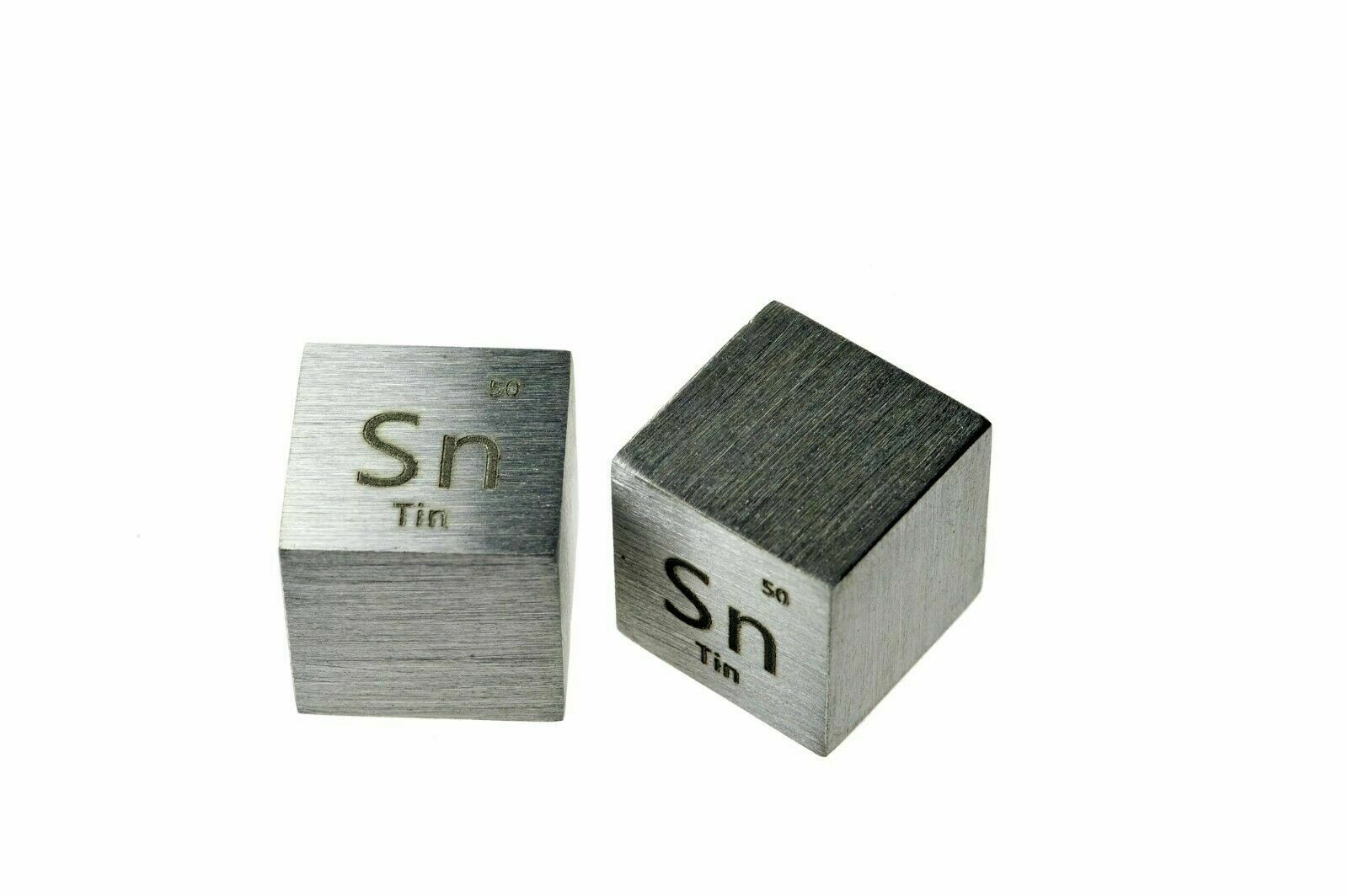 Tin Metal Cube  25.4mm density cube 99.95% element collection, education, gift a