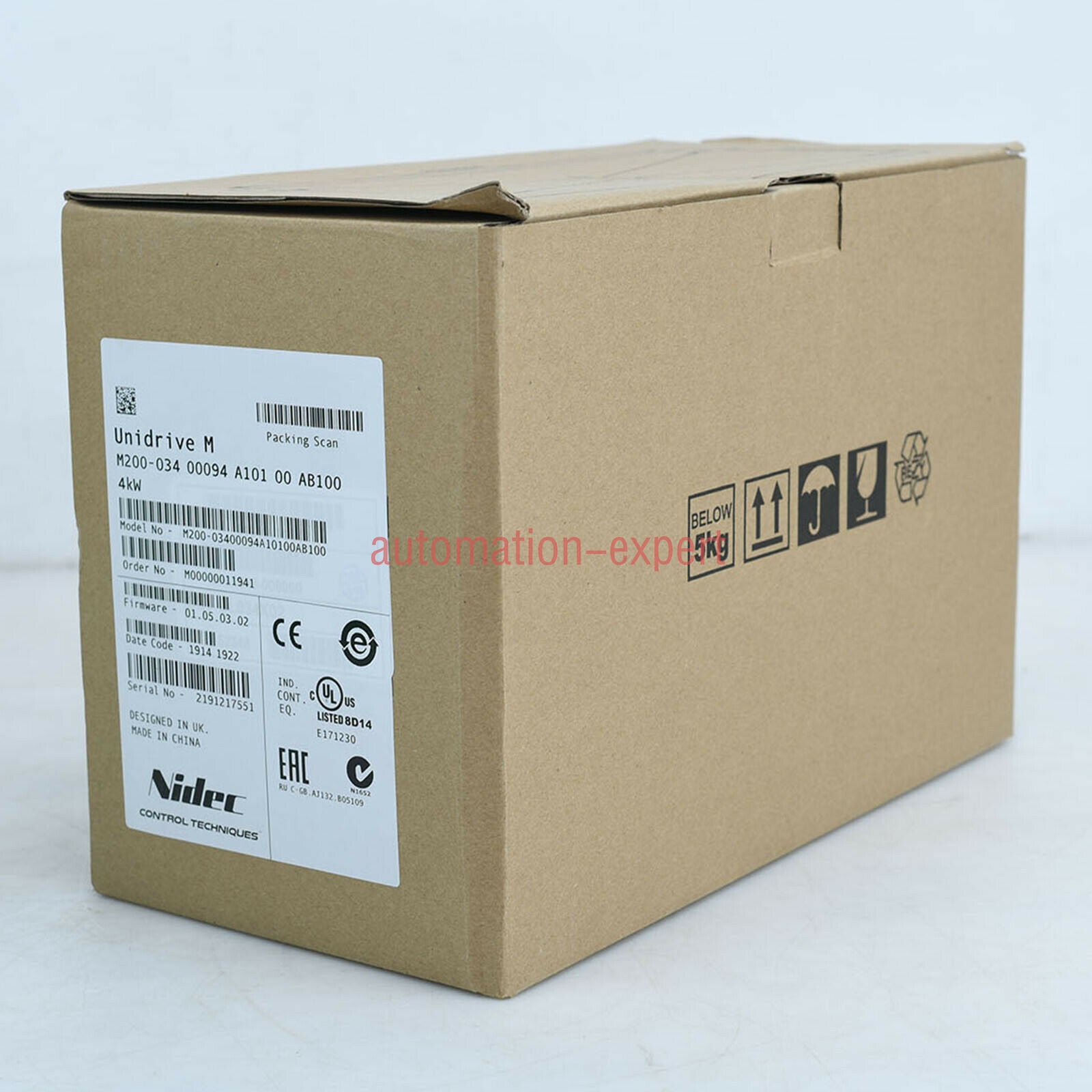 Brand New Emerson Control Technique Drive M200-034 00094 A101 00 AB100 4KW