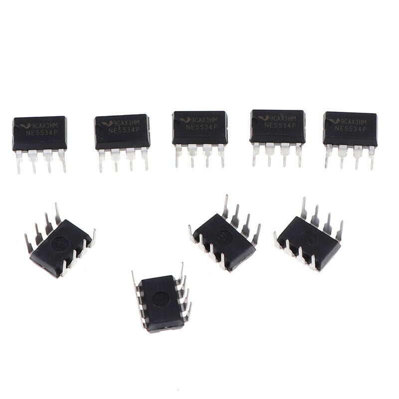 10 pcs NE5534P DIP-8 Single High Efficiency Low Noise Operational Amplifiers DD