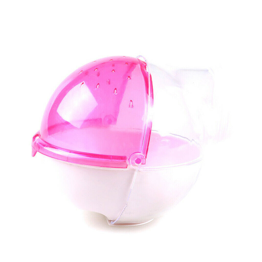 2 Pcs Plastic Hamster Mouse Gerbille Pet Bathroom Cage Box Bath Sand Room