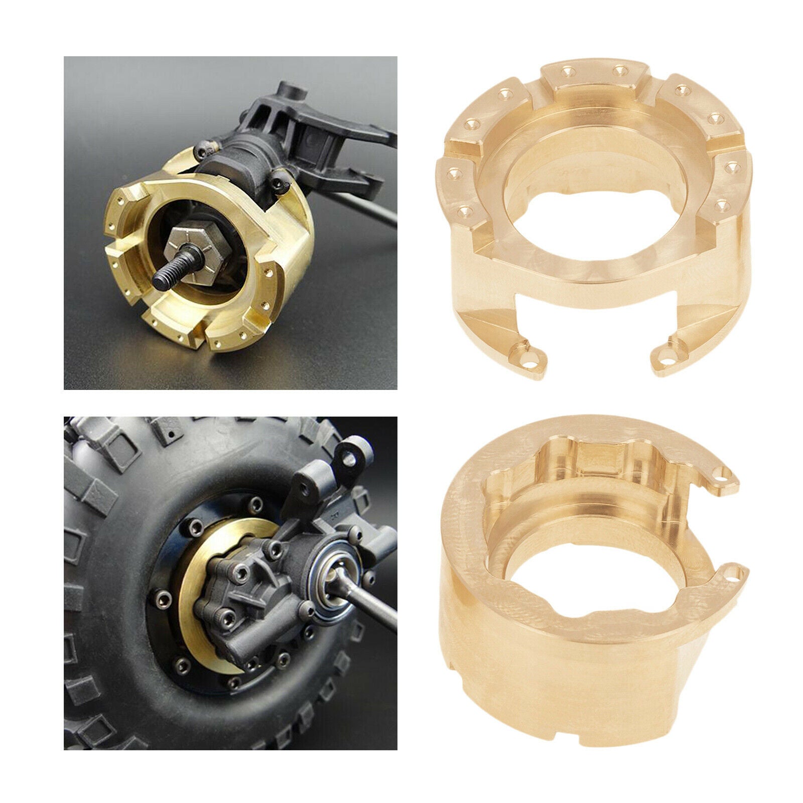 RC Brass Counterweight Drive Housing for 1/10 Scale TRX4 RC Crawler Car DIY
