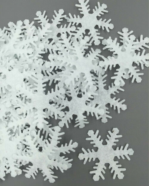 100  Felt Snowflake Appliques Craft Kid's Appliques Decorative Scrapbooking 40mm